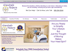 Tablet Screenshot of grandmashelpers.com